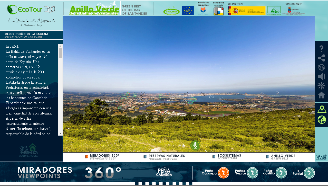 Visita Virtual 360º al Anillo Verde de la Bahía de Santander.